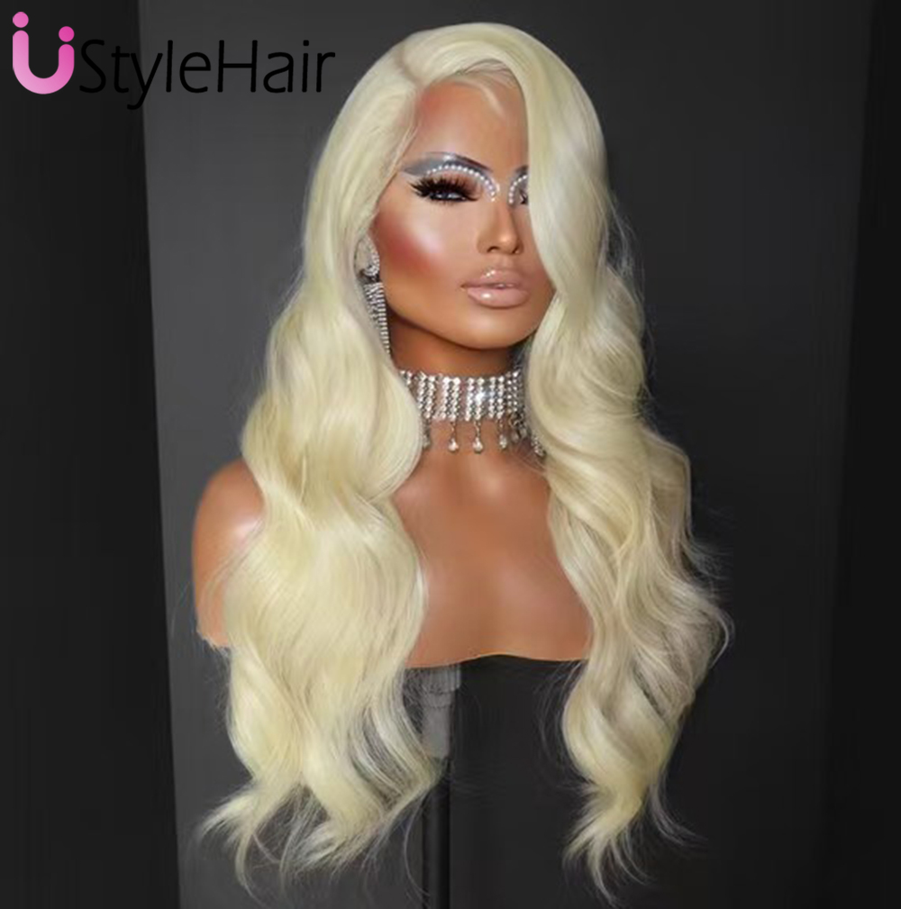 613 Blonde Body Wave Lace Front Wig - Peruka typu lace front 613 blond,