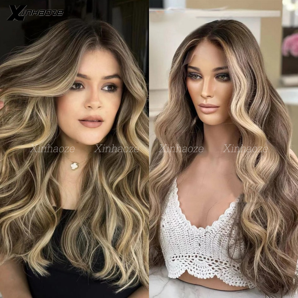 613 Blonde Body Wave Lace Front Wig - Wyróżnij przezroczysty 13 × 4 13