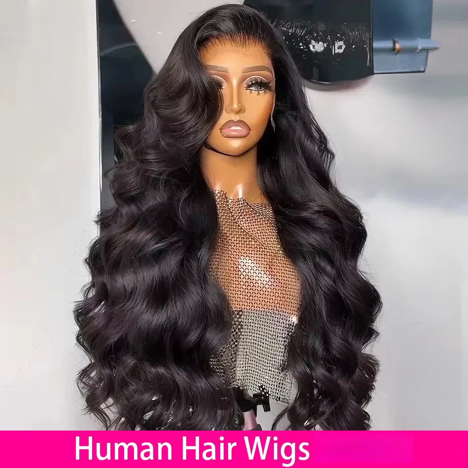 Hd Lace Frontal Wig Human Hair Pre Plucked - Peruki z ludzkich włosów Body Wave