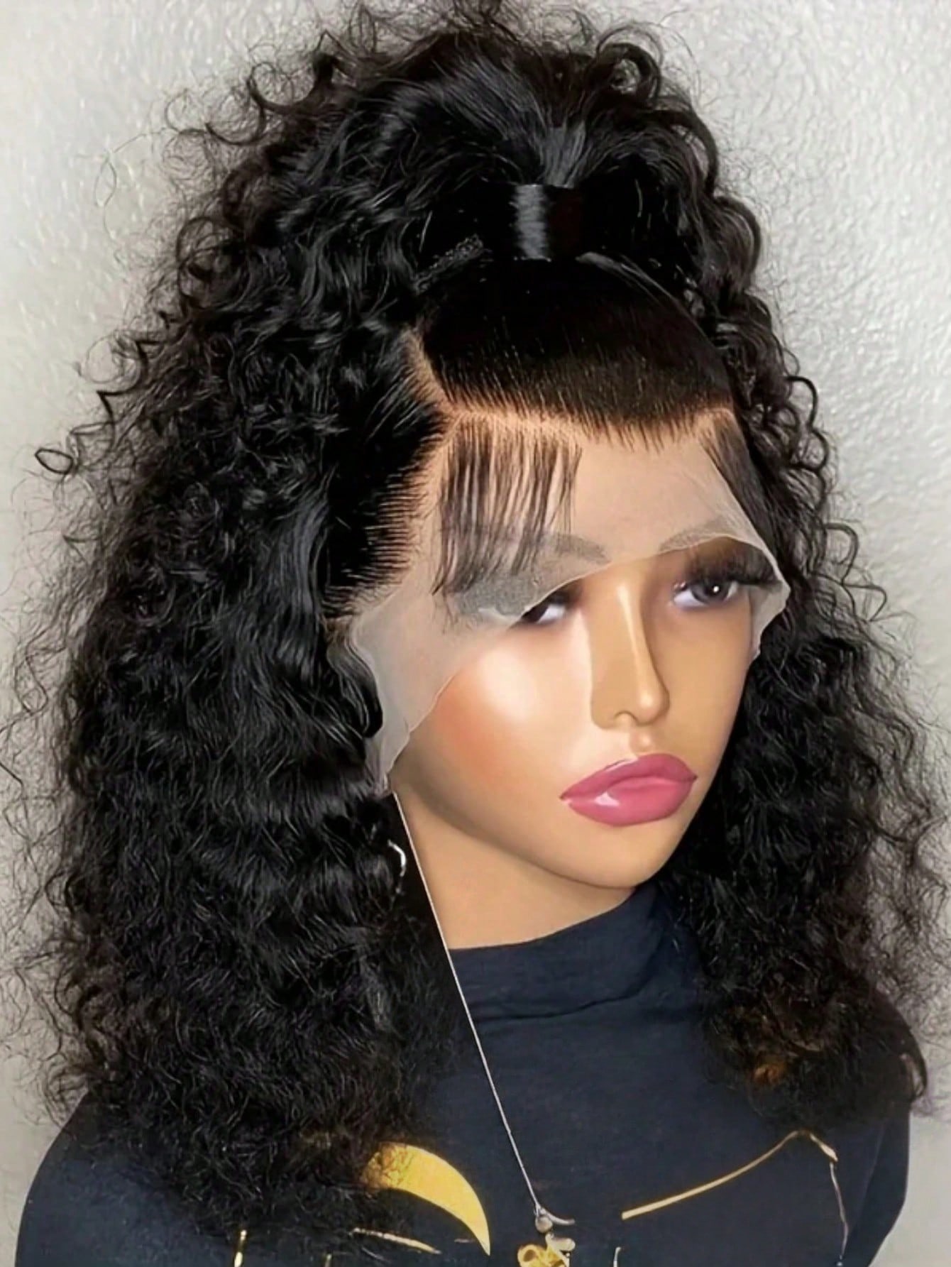 Hd Lace Frontal Wig Human Hair Pre Plucked - Peruka z głębokimi falami, długość 40–42