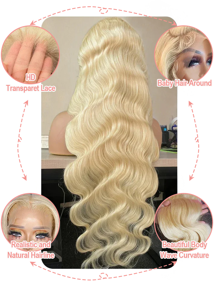 613 Peruka z koronkowym fronte – 613 Blonde Body Wave Lace Front Wig recenzja i cena