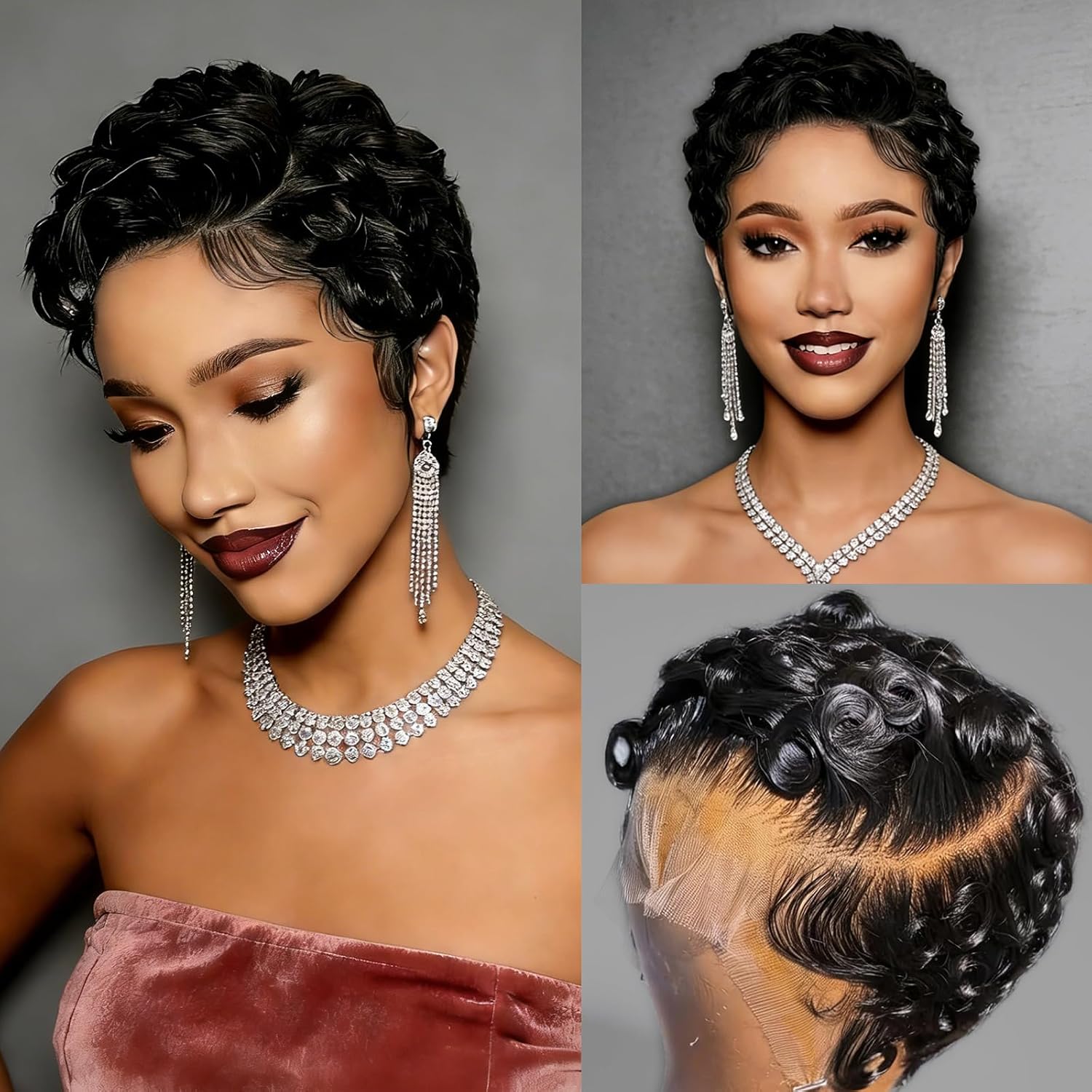 Peruka z krótkim bobem, kręcon – Pre Parted 13X4 Lace Front Bob Wig recenzja i cena