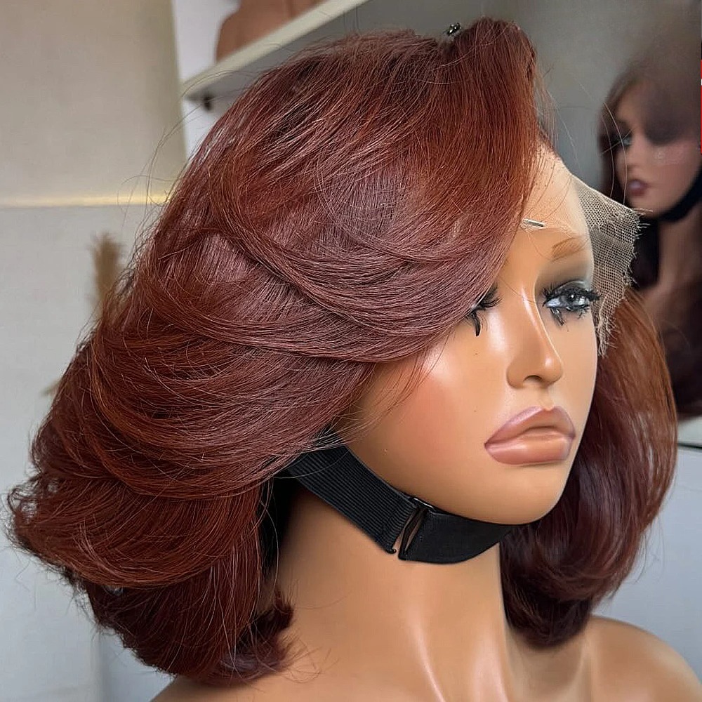 Peruka syntetyczna Bob Reddish – Pre Parted 13X4 Lace Front Bob Wig recenzja i cena