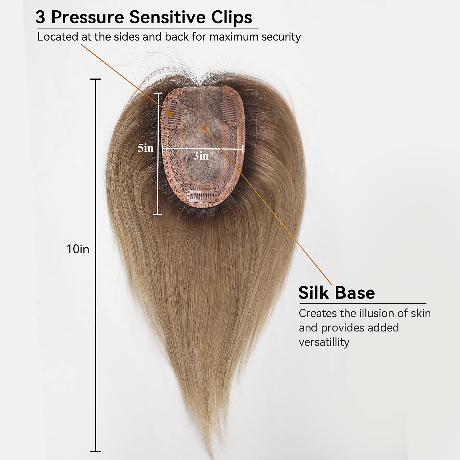 100% Remy Human Hair Toppers d – Seamless Clip In Hair Extensions Human Hair recenzja i cena