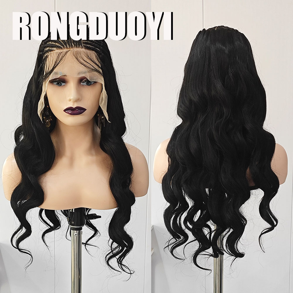 RONGDUOYI Czarna Peruka Syntet – Synthetic Braided Wigs For Black Women recenzja i cena