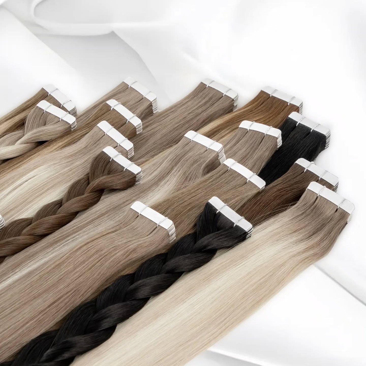 100% Włosy Ludzkie Remy Proste – Invisible Tape In Extensions Real Hair recenzja i cena