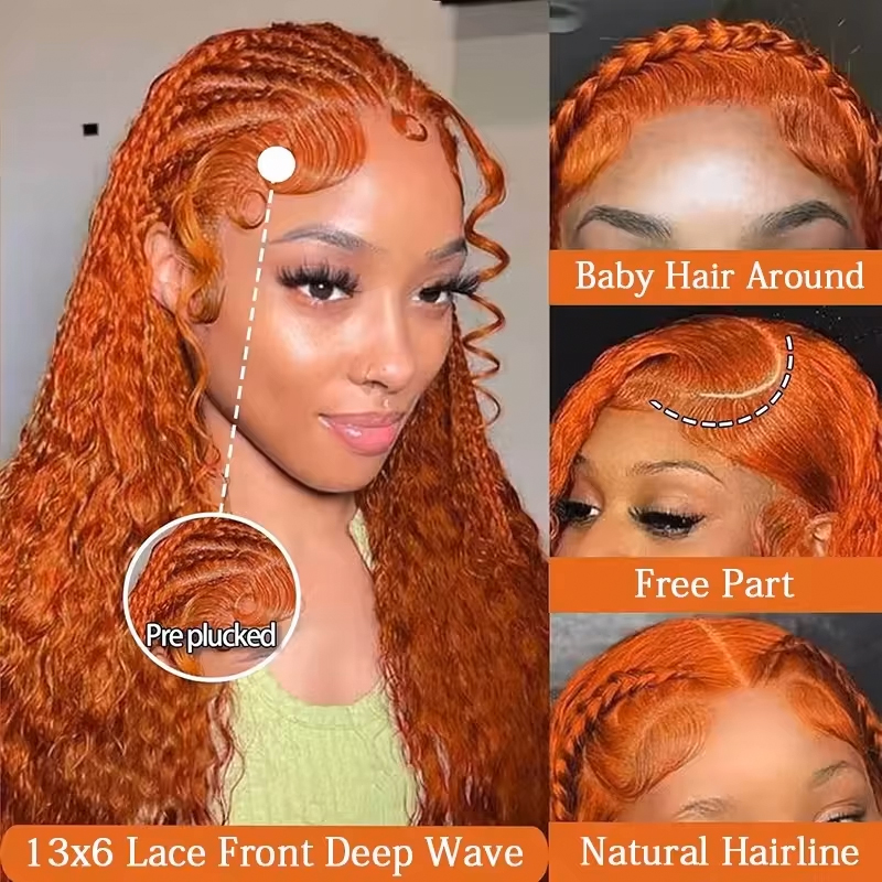 Włosy o gęstości 220% w kolorz – Lace Front Wigs recenzja i cena