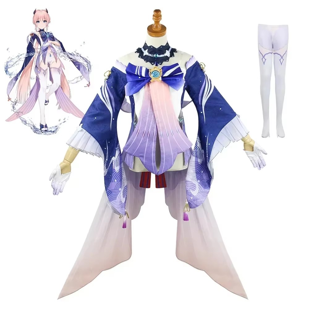 Kostium Cosplay Sangonomiya Ko – Synthetic Wigs recenzja i cena